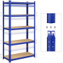 Heavy Duty Förvaringshylla 90 x 40 x 180 cm Max. Belastning 875 kg - Blå