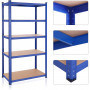 Förvaringshylla 100x50x200 cm, Max. Belastning 875 kg Heavy Duty - Blå