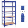 Förvaringshylla 100x50x200 cm, Max. Belastning 875 kg Heavy Duty - Blå