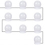 10 LED-lampor till spegel Justerbar LED-belysning med kontroll till sminkspegel