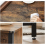 Soffbord Med Kista Industriell Stil 100x55x47 cm Vintage brun-svart