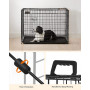 Hundbur XL Metall 107 x 70 x 77,5 cm Med 2 Dörrar - Svart