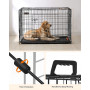 Hundbur XXL Metall 122 x 74 x 80,5 cm Med 2 Dörrar - Svart