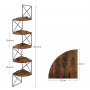 Hörn Vägghylla Industriell Design Vintage brun-svart