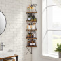 Hörn Vägghylla Industriell Design Vintage brun-svart