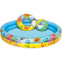 Uppblåsbar Barnpool 122 cm – Rund Pool Med Tillbehör För Sommarlek