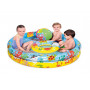 Uppblåsbar Barnpool 122 cm – Rund Pool Med Tillbehör För Sommarlek