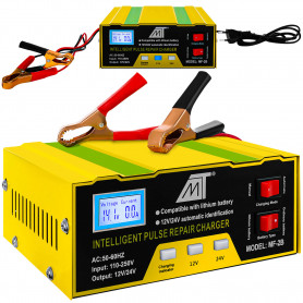 Batteriladdare 14A Billaddare för 12V 24V Batterier