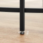 Rund Soffbord Glas 84 cm Svartram