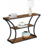 Konsolbord Böjda Ben Avlastningsbord 120 x 30 x 80 cm Vintage Brun-...