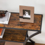 Konsolbord Böjda Ben Avlastningsbord 120 x 30 x 80 cm Vintage Brun-Svart