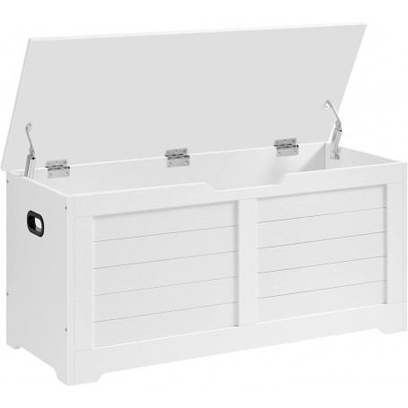 XL Förvaringsbänk Retro Kista 100 x 40 x 46 cm Vit