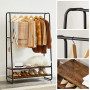 Klädställning med Klädstång, hyllor, krokar - Industriell Design 10...