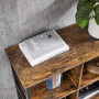 Konsolbord med Delade Hyllor 120 x 33 x 80 cm Industriell Vintage b...