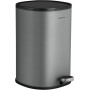 Soptunna 5L Pedalhink Rostfritt Stål Grå Med Innerhink Plast Soft C...