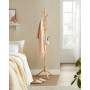 Klädhängare träd klädställ med 8 krokar - klädstativ Natur