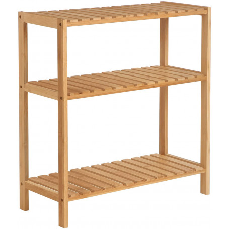 Bambu Förvaringshylla 3-våning 60 x 26 x 66 cm