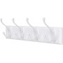Vägg Klädhängare med 4 krokar - Vit