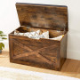 Sittpall med Kista Rustik Brun 76 x 40 x 48 cm