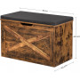 Sittpall med Kista Rustik Brun 76 x 40 x 48 cm