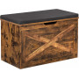 Sittpall med Kista Rustik Brun 76 x 40 x 48 cm