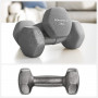 Hantelset 6 delar med Ställ - 2 x 1 kg, 2 x 2 kg, 2 x 3 kg
