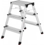 Aluminium Trappstege Vikbar - H. 62 cm, 150 kg