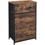 Byrå Vintage brun-svart med 5 tyglådor 56 x 30 x 89,3 cm