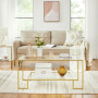 Soffbord Skandi Guld 100 x 55 x 45 cm