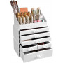 Smink Förvaring, Organiserings Lådor 6 Skikt - Vit