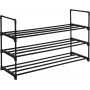 Skohylla Med 3 Hyllor, Skoförvaringsorgan i Metall