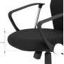Ergonomisk kontorsstol 120 kg svart