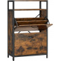 Skoskåp  8-12 par Skohylla 60 x 30 x 95 cm Vintage brun