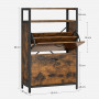 Skoskåp  8-12 par Skohylla 60 x 30 x 95 cm Vintage brun