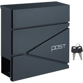 Brevlåda Med Lås, Tidningsfack 37x36x10,5 cm