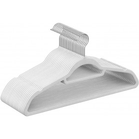 20-Pack Galgar Sammet Halkfri - Vit