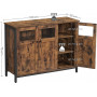 Skänkskåp Industriell Stil Vitrin 100 x 35 x 75 cm Vintage Brun