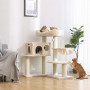 Klösträd för Stora Katter Upp till 15 kg - Beige 70 x 60 x 112 cm