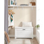 Skoskåp Retro Sittbänk 80 x 30 x 46 cm Till 8 Par Skor