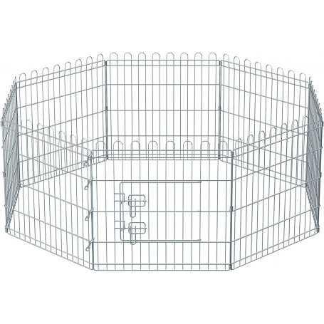 Metall Hundbur / kaninhage med dörr för Inomhus och utomhus