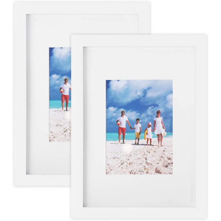 2-Pack Fotoram Trä 13x18 / 21x29,7 cm Med Glasruta