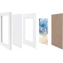 2-Pack Fotoramar Trä 21×29,7 Cm Med Glasruta Vit För Foto 13×18 Cm ...