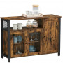 Skänk / Sidobord 110 x 33 x 75 cm Industriell Stil Vintage Brun-Svart