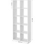 Bokhylla, Kub förvaring med 10 fack 65,5 x 30 x 161,5 cm