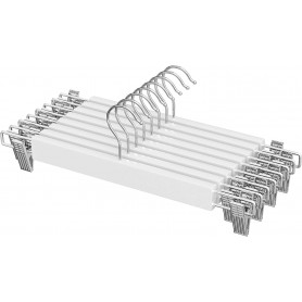 8-pack Kjolhängare - Byxgalge Vit