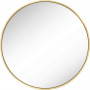 Rund Väggspegel 61 cm Guld Metall