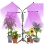 Växtlampa med stativ 4 flexibla arm 20 LED