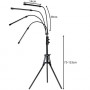 Växtlampa med stativ 4 flexibla arm 20 LED