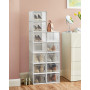 Förvaringslådor x12 Stapelbara Transparent Med Lock 24,5 x 31 x 17,5 cm