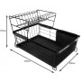 Diskställ Två Skikt 43x29x27 cm Svart